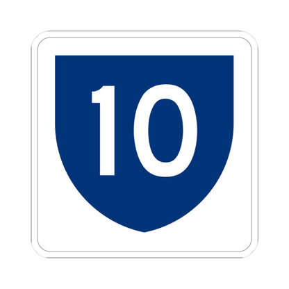 PR primary 10 (Puerto Rico) (Road Sign) STICKER Vinyl Kiss-Cut Decal