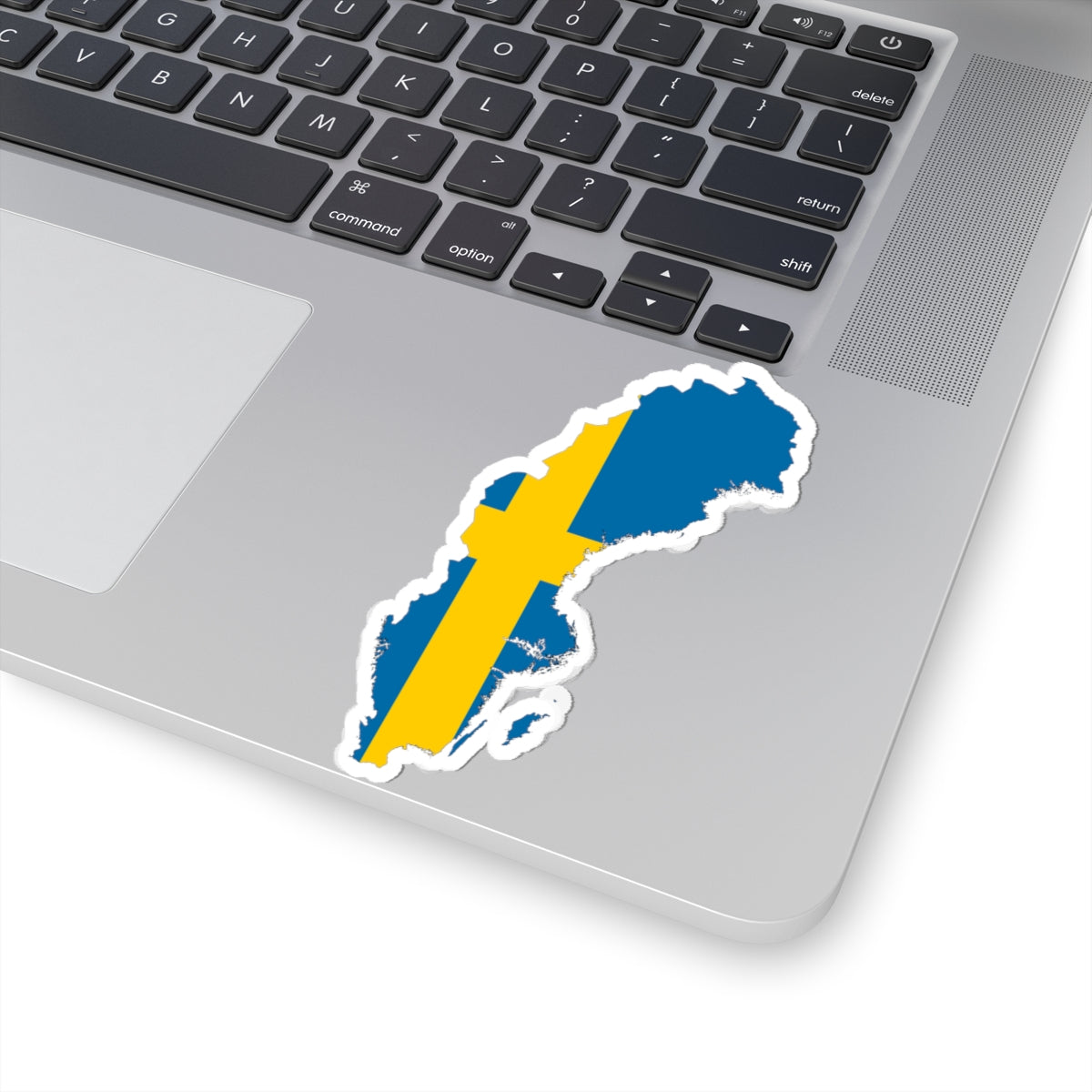 Flag-Map of Sweden (Sweden) STICKER Vinyl Kiss-Cut Decal