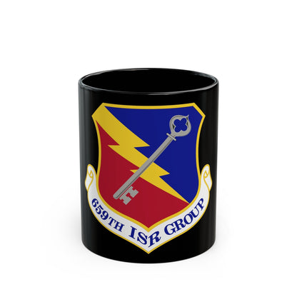 659 Intelligence Surveillance and Reconnaissance Group ACC (U.S. Air Force) Black Coffee Mug-11oz-The Sticker Space