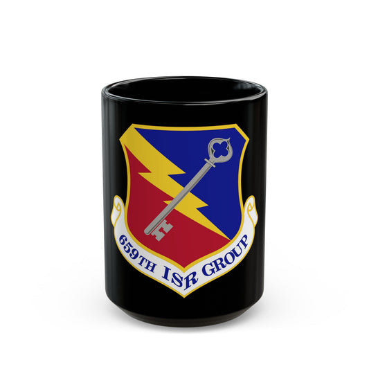 659 Intelligence Surveillance and Reconnaissance Group ACC (U.S. Air Force) Black Coffee Mug-15oz-The Sticker Space