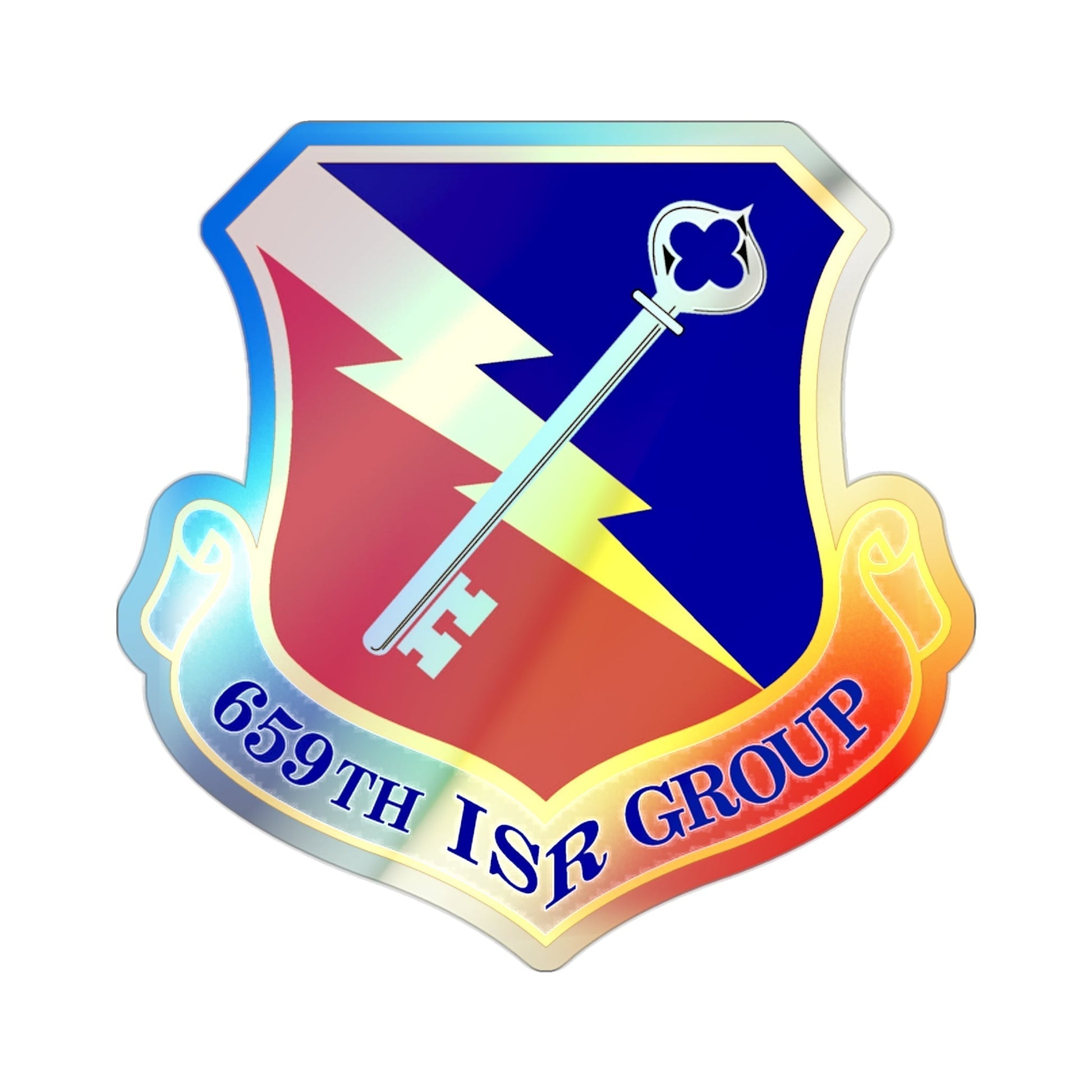 659 Intelligence Surveillance and Reconnaissance Group ACC (U.S. Air Force) Holographic STICKER Die-Cut Vinyl Decal-2 Inch-The Sticker Space