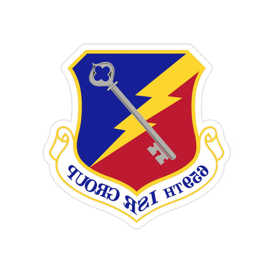 659 Intelligence Surveillance and Reconnaissance Group ACC (U.S. Air Force) REVERSE PRINT Transparent STICKER-2" × 2"-The Sticker Space