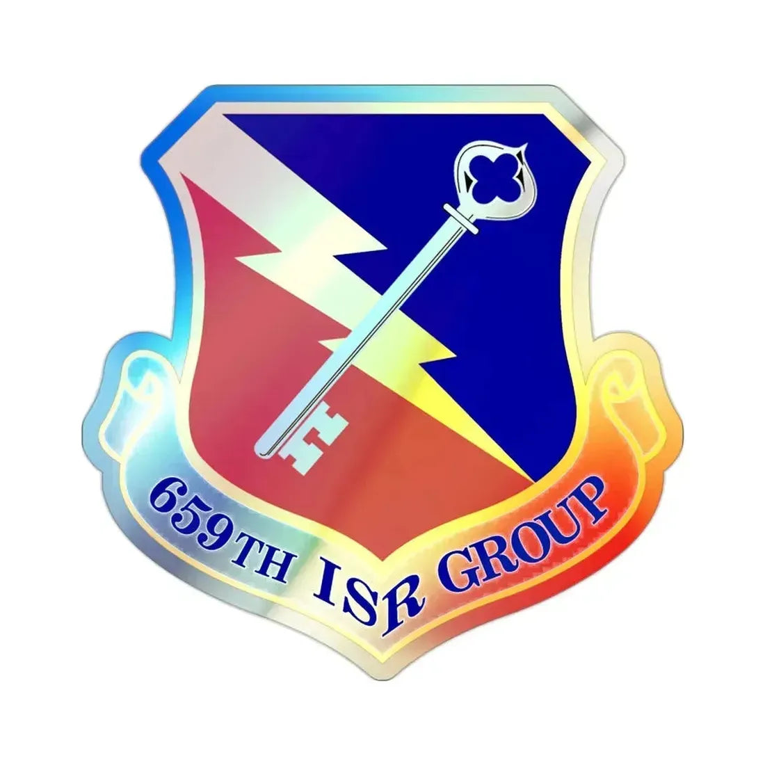 659 Intelligence Surveillance and Reconnaissance Group ACC (U.S. Air Force) Holographic STICKER Die-Cut Vinyl Decal 2 Inch Holographic - The Sticker Space