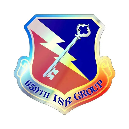659 Intelligence Surveillance and Reconnaissance Group ACC (U.S. Air Force) Holographic STICKER Die-Cut Vinyl Decal 6 Inch Holographic - The Sticker Space