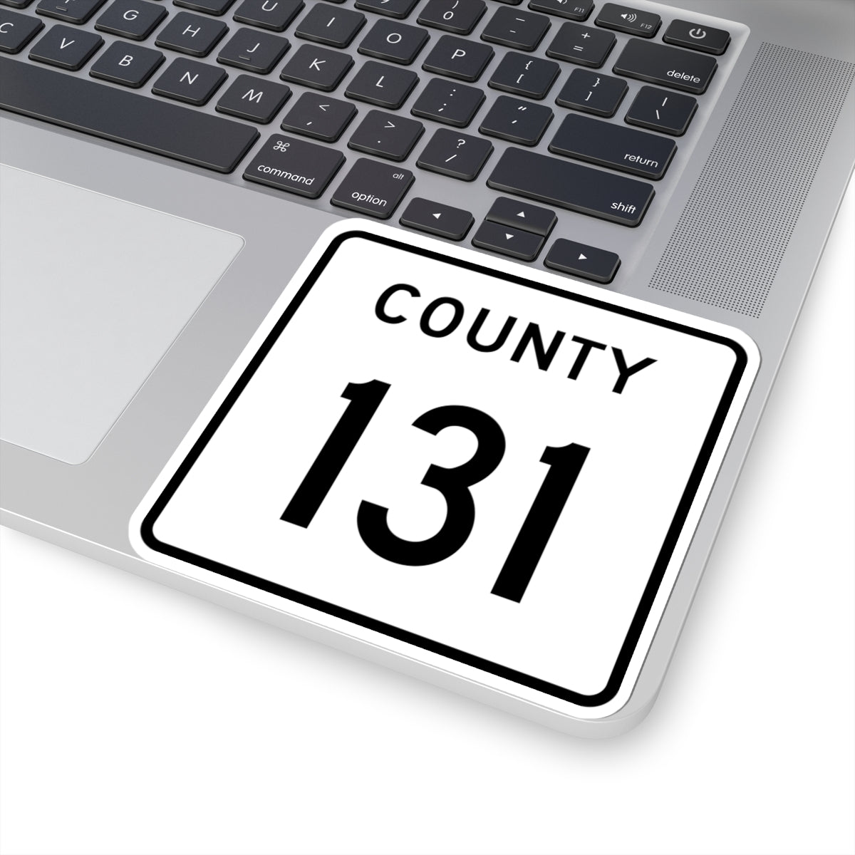 County 131 square (Minnesota) (Road Sign) STICKER Vinyl Kiss-Cut Decal
