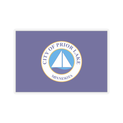 Flag of Prior Lake, Minnesota - STICKER Vinyl Kiss-Cut Decal