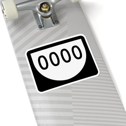 PR urban primary 0000 (Puerto Rico) (Road Sign) STICKER Vinyl Kiss-Cut Decal