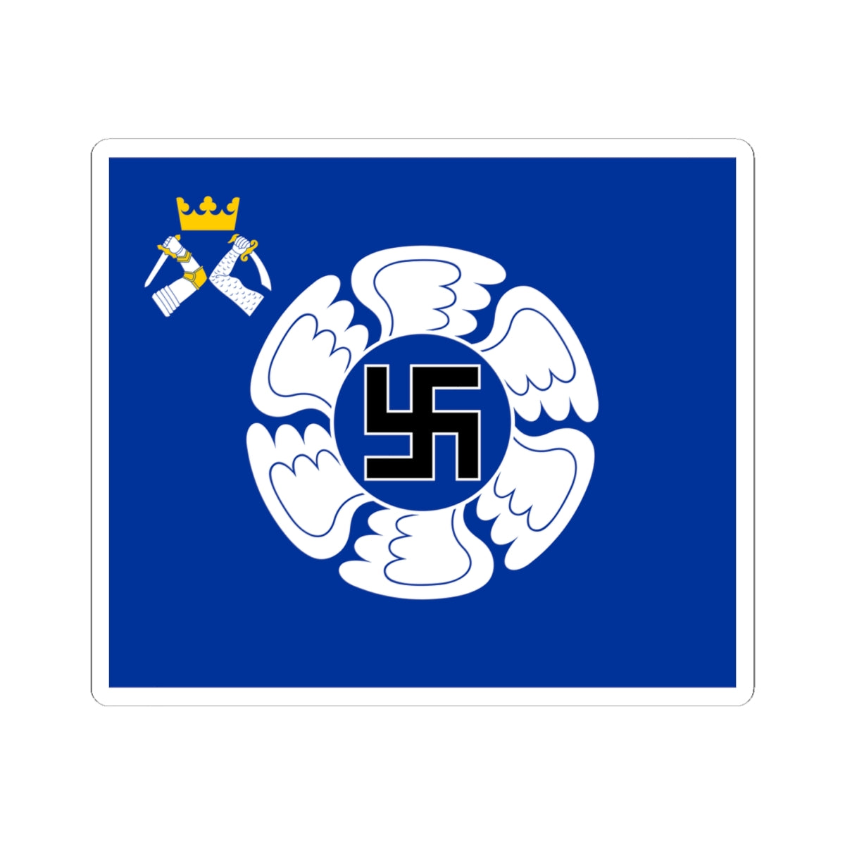 Karjalan Lennoston lippu (Finland) STICKER Vinyl Kiss-Cut Decal