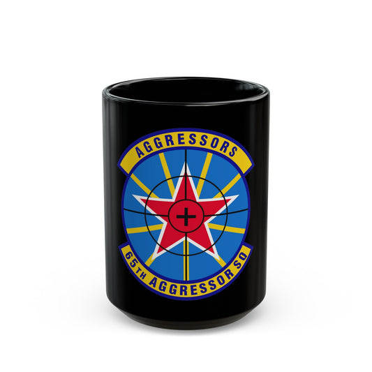 65th Aggressor Squadron (U.S. Air Force) Black Coffee Mug-15oz-The Sticker Space