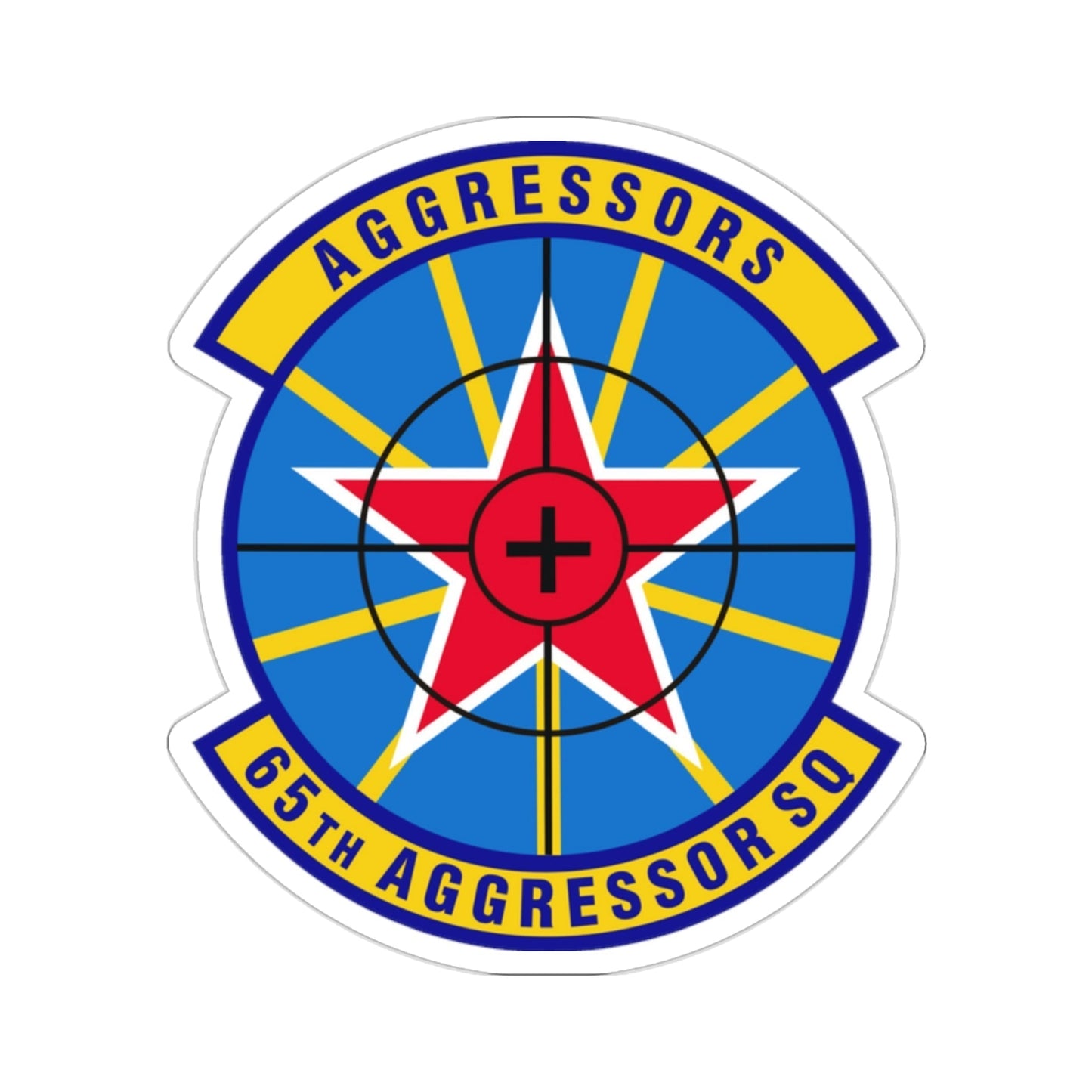 65th Aggressor Squadron (U.S. Air Force) STICKER Vinyl Die-Cut Decal-2 Inch-The Sticker Space