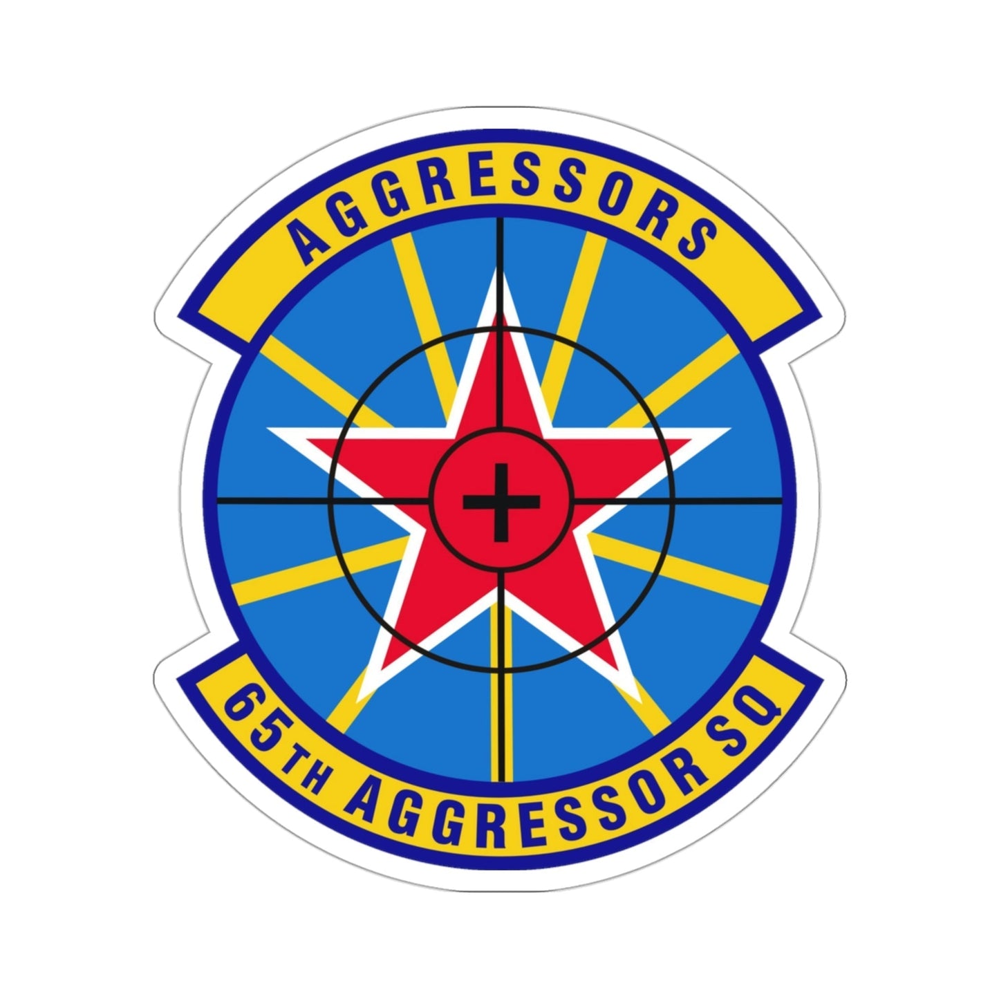 65th Aggressor Squadron (U.S. Air Force) STICKER Vinyl Die-Cut Decal-3 Inch-The Sticker Space