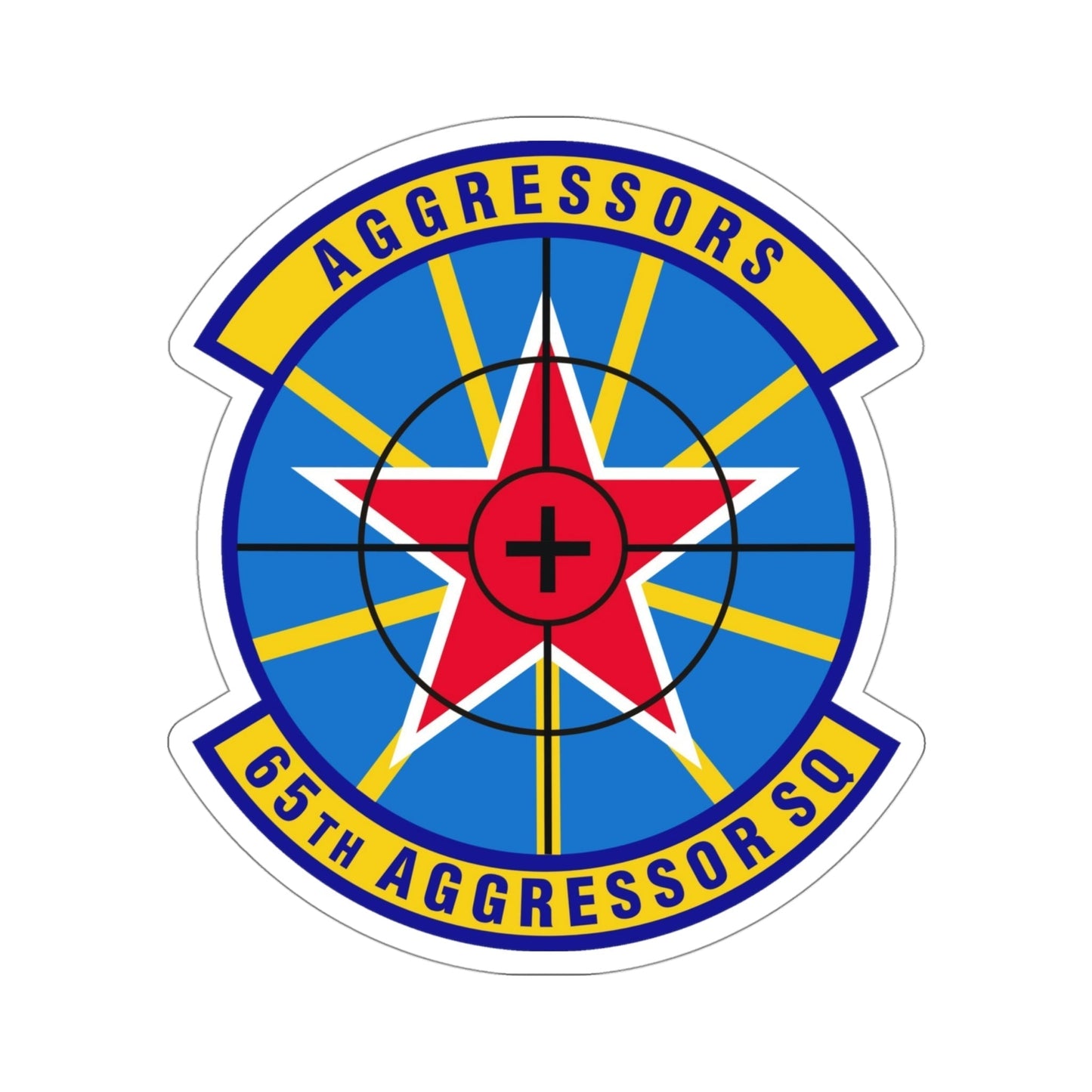 65th Aggressor Squadron (U.S. Air Force) STICKER Vinyl Die-Cut Decal-4 Inch-The Sticker Space