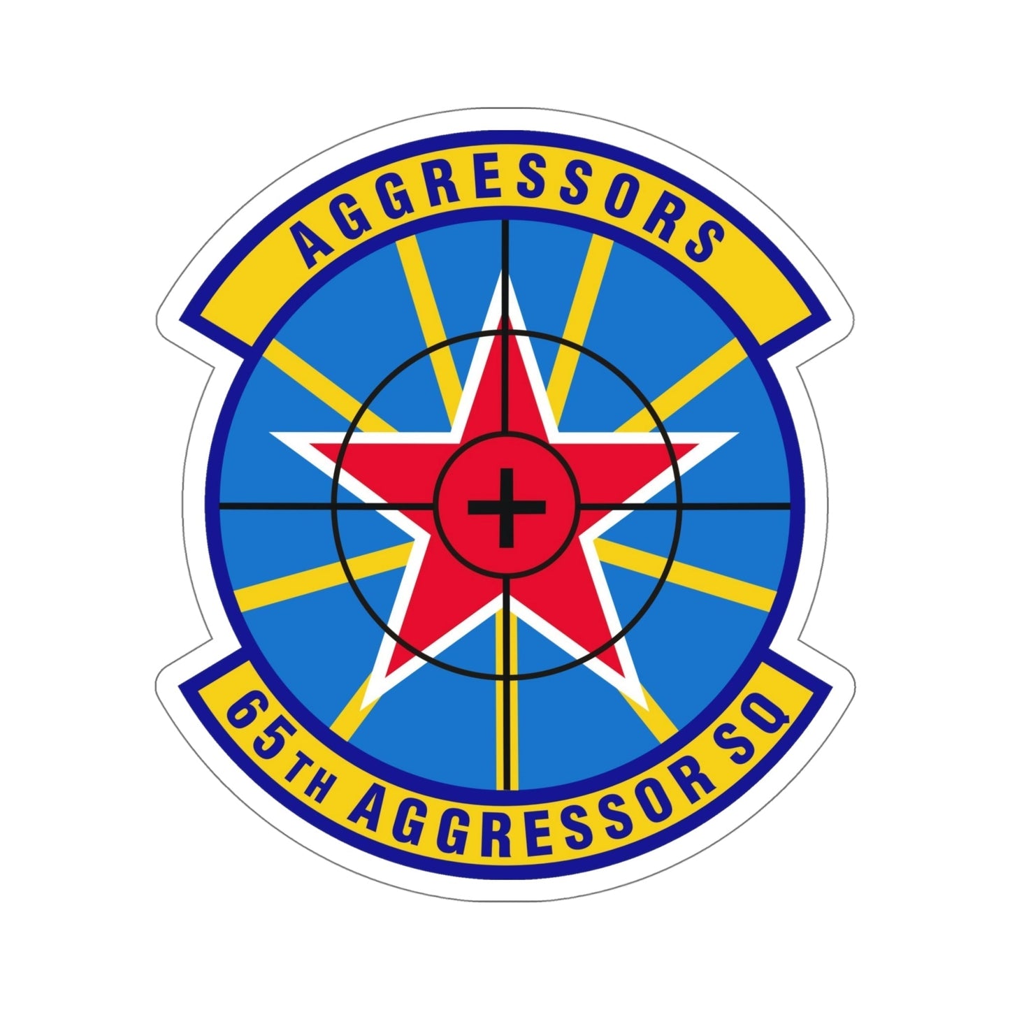 65th Aggressor Squadron (U.S. Air Force) STICKER Vinyl Die-Cut Decal-6 Inch-The Sticker Space