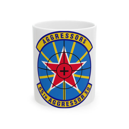 65th Aggressor Squadron (U.S. Air Force) White Coffee Mug-11oz-The Sticker Space