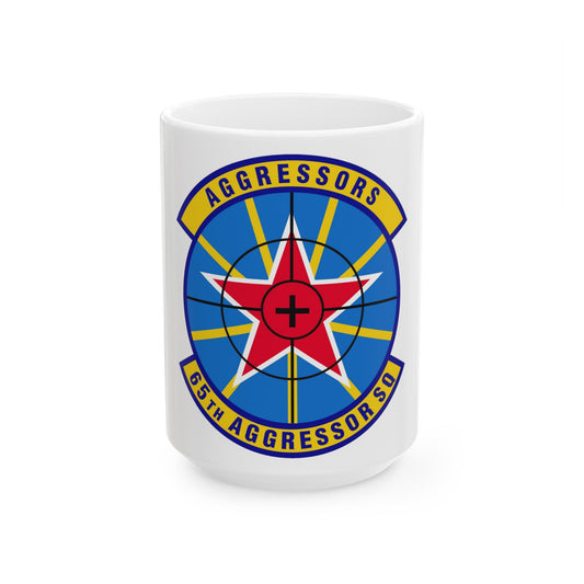 65th Aggressor Squadron (U.S. Air Force) White Coffee Mug-15oz-The Sticker Space