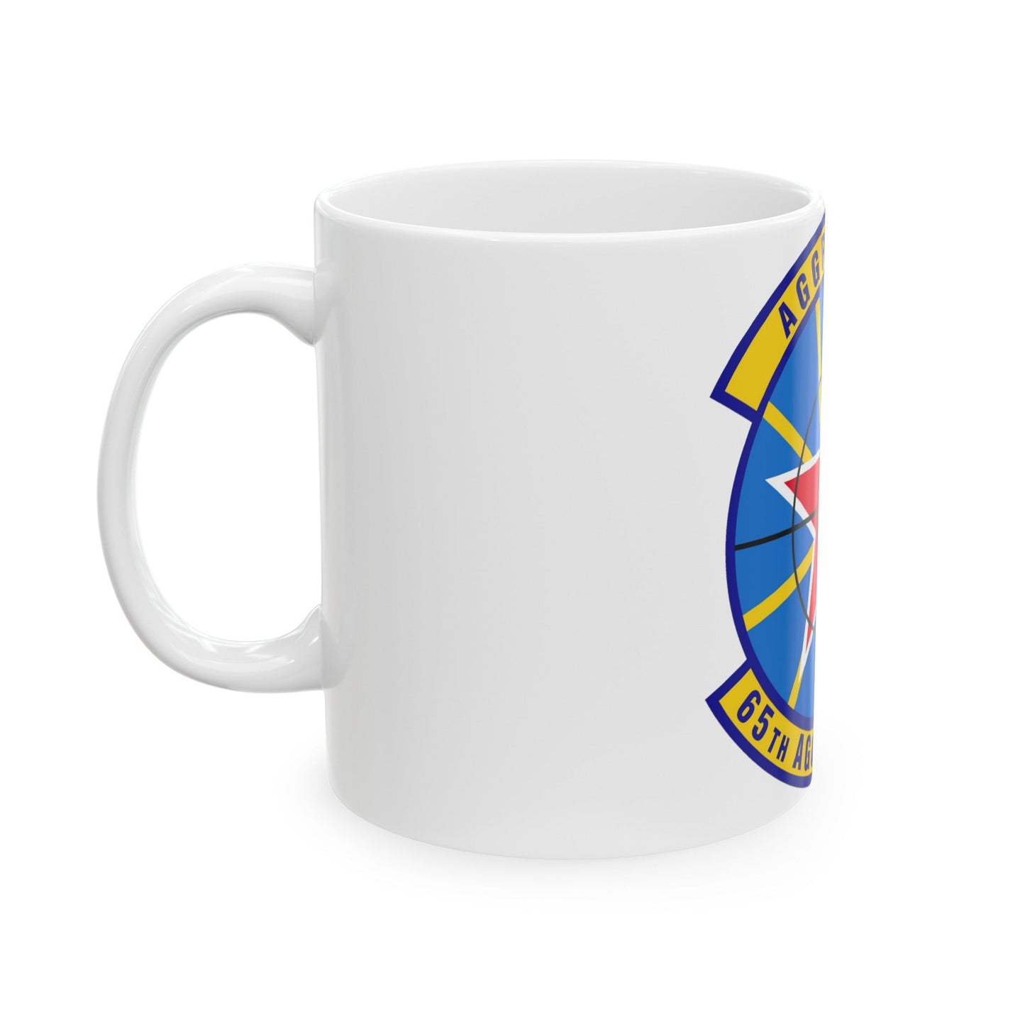 65th Aggressor Squadron (U.S. Air Force) White Coffee Mug-The Sticker Space