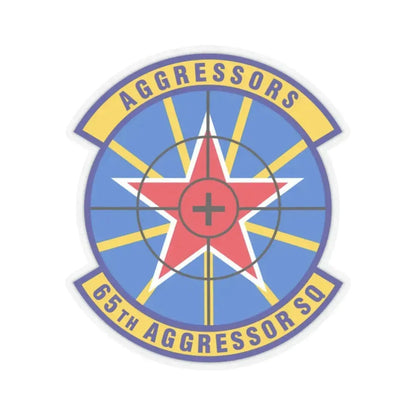 65th Aggressor Squadron (U.S. Air Force) STICKER Vinyl Kiss-Cut Decal 2 Inch Transparent - The Sticker Space