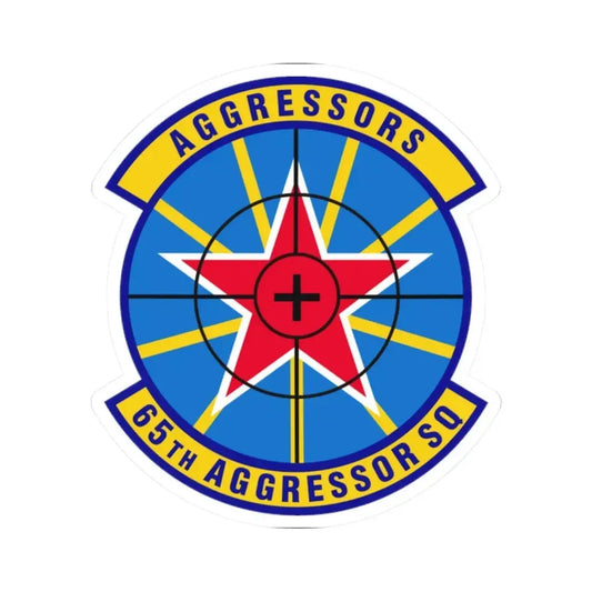 65th Aggressor Squadron (U.S. Air Force) STICKER Vinyl Kiss-Cut Decal 2 Inch White - The Sticker Space