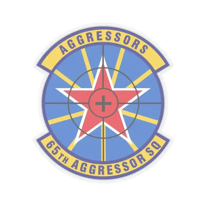 65th Aggressor Squadron (U.S. Air Force) STICKER Vinyl Kiss-Cut Decal 3 Inch Transparent - The Sticker Space