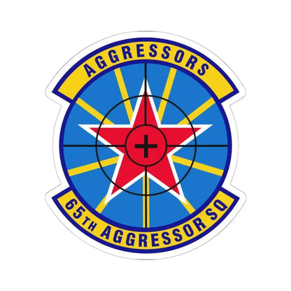 65th Aggressor Squadron (U.S. Air Force) STICKER Vinyl Kiss-Cut Decal 6 Inch White - The Sticker Space