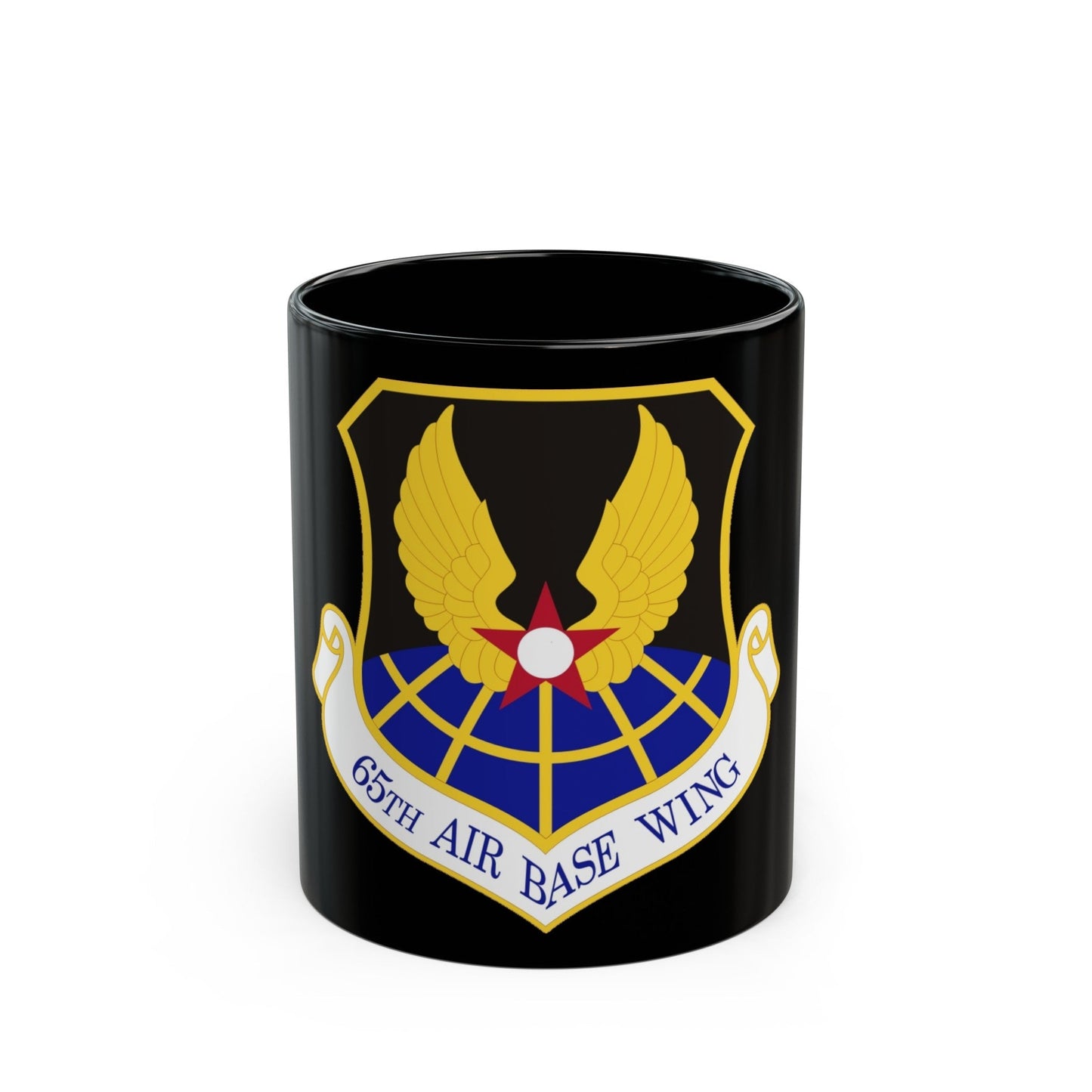 65th Air Base Wing (U.S. Air Force) Black Coffee Mug-11oz-The Sticker Space