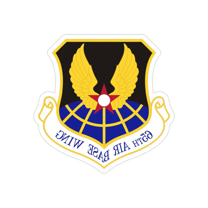 65th Air Base Wing (U.S. Air Force) REVERSE PRINT Transparent STICKER-4" × 4"-The Sticker Space