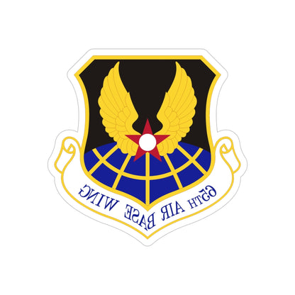 65th Air Base Wing (U.S. Air Force) REVERSE PRINT Transparent STICKER-5" × 5"-The Sticker Space