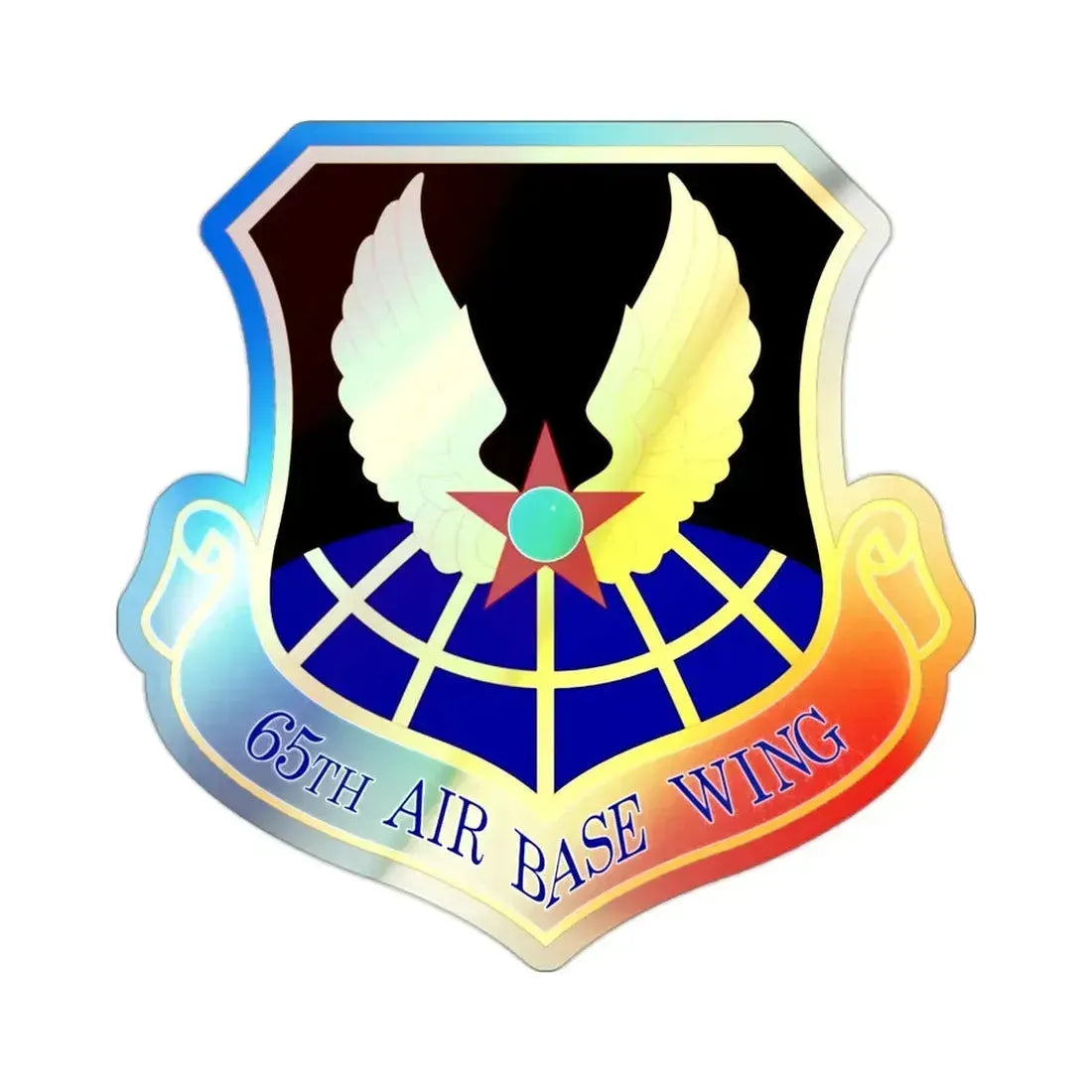 65th Air Base Wing (U.S. Air Force) Holographic STICKER Die-Cut Vinyl Decal - The Sticker Space