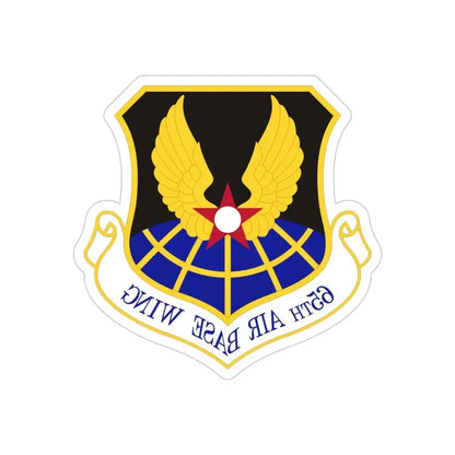 65th Air Base Wing (U.S. Air Force) REVERSE PRINT Transparent Die-Cut STICKER - The Sticker Space