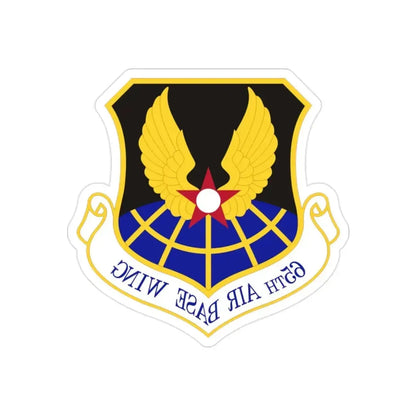 65th Air Base Wing (U.S. Air Force) REVERSE PRINT Transparent Die-Cut STICKER - The Sticker Space