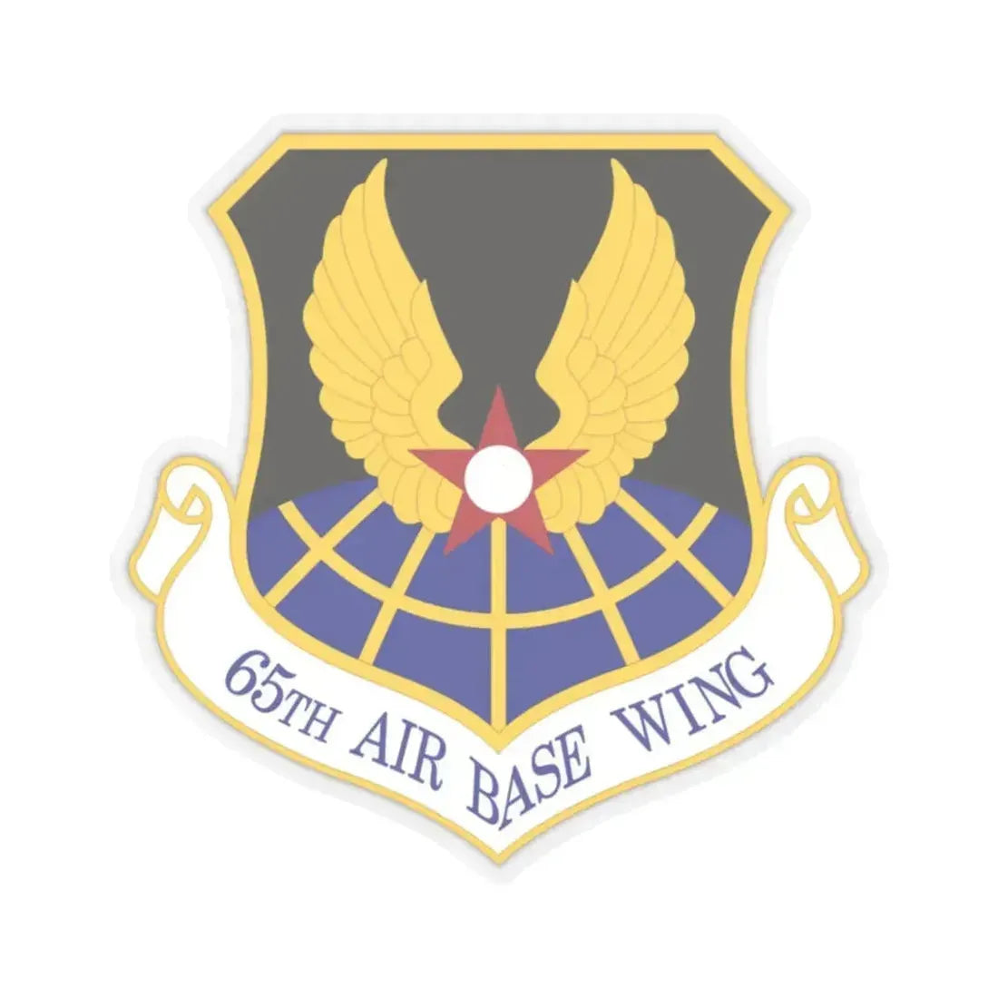 65th Air Base Wing (U.S. Air Force) STICKER Vinyl Kiss-Cut Decal 2 Inch Transparent - The Sticker Space