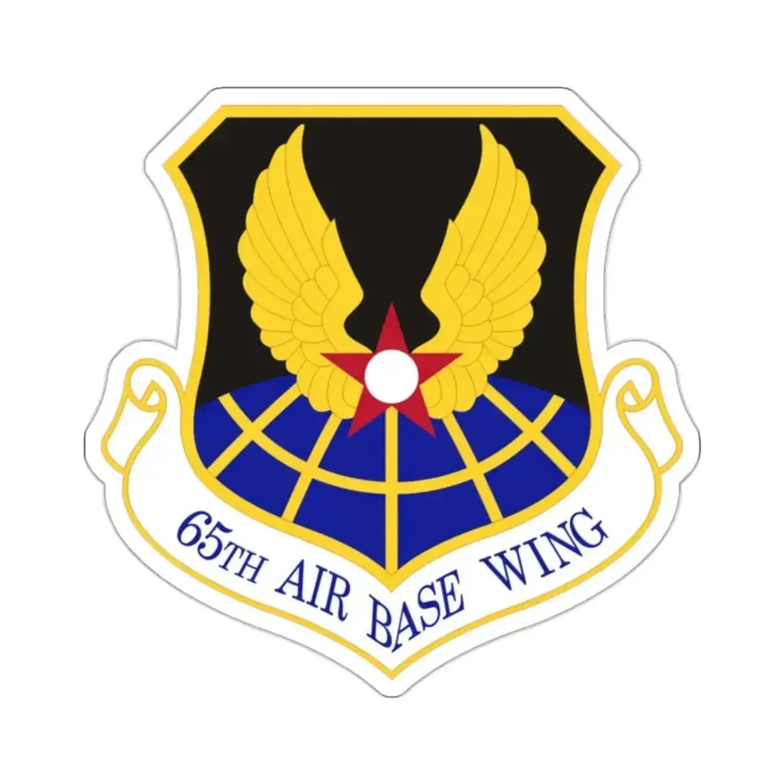 65th Air Base Wing (U.S. Air Force) STICKER Vinyl Kiss-Cut Decal 2 Inch White - The Sticker Space