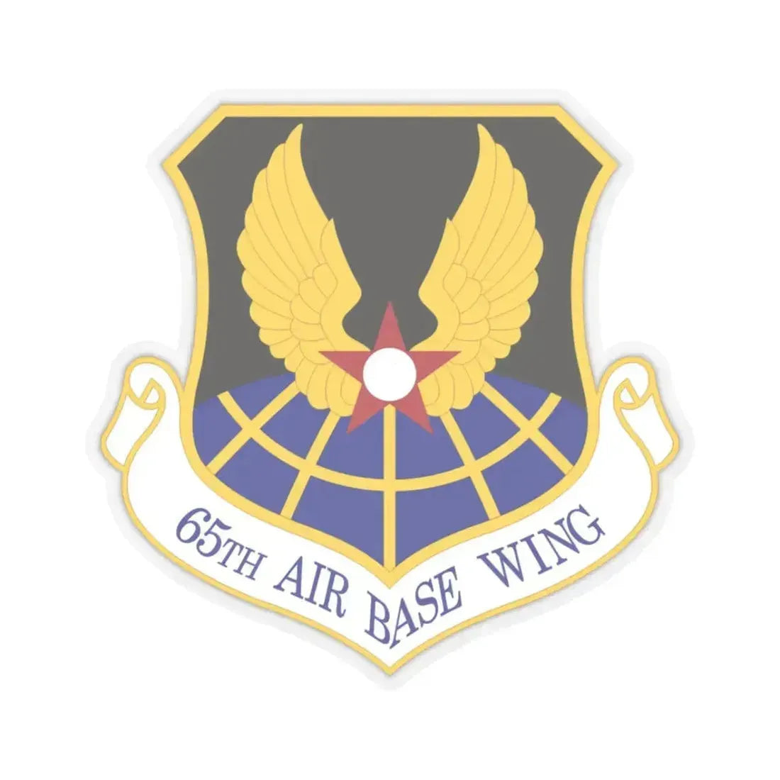 65th Air Base Wing (U.S. Air Force) STICKER Vinyl Kiss-Cut Decal 3 Inch Transparent - The Sticker Space