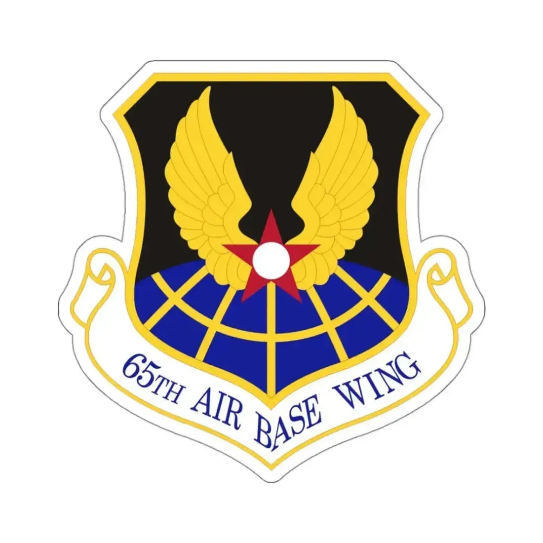 65th Air Base Wing (U.S. Air Force) STICKER Vinyl Kiss-Cut Decal 3 Inch White - The Sticker Space