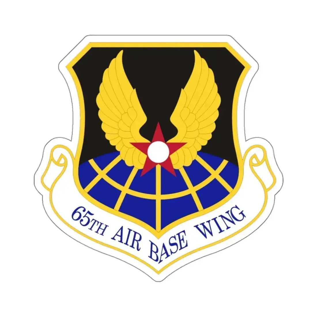 65th Air Base Wing (U.S. Air Force) STICKER Vinyl Kiss-Cut Decal 4 Inch White - The Sticker Space