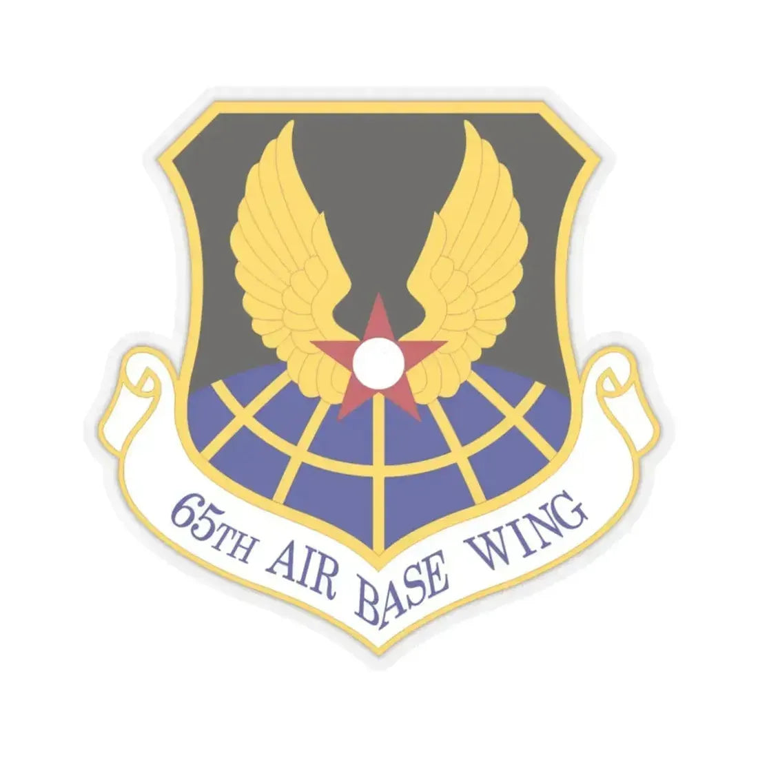 65th Air Base Wing (U.S. Air Force) STICKER Vinyl Kiss-Cut Decal 6 Inch Transparent - The Sticker Space