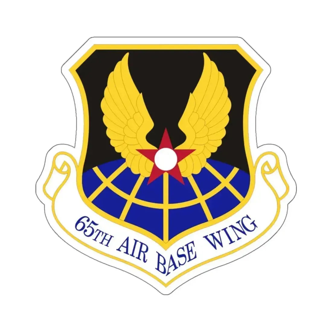 65th Air Base Wing (U.S. Air Force) STICKER Vinyl Kiss-Cut Decal 6 Inch White - The Sticker Space