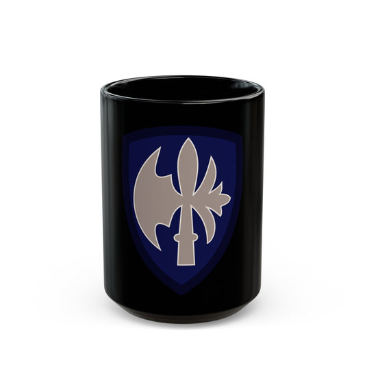 65th Infantry Division (U.S. Army) Black Coffee Mug-15oz-The Sticker Space