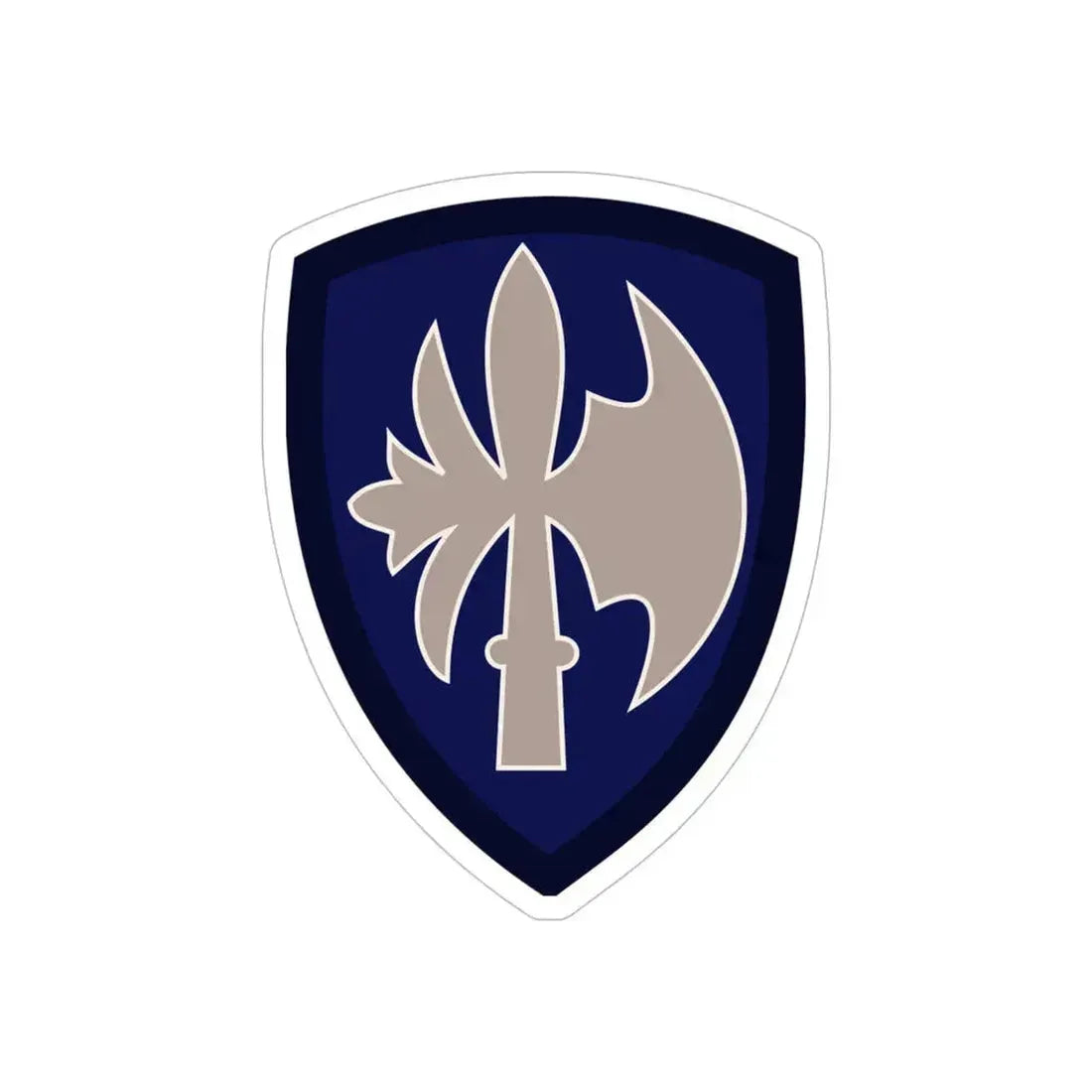 65th Infantry Division (U.S. Army) REVERSE PRINT Transparent Die-Cut STICKER 6 Inch Die-Cut Transparent - The Sticker Space