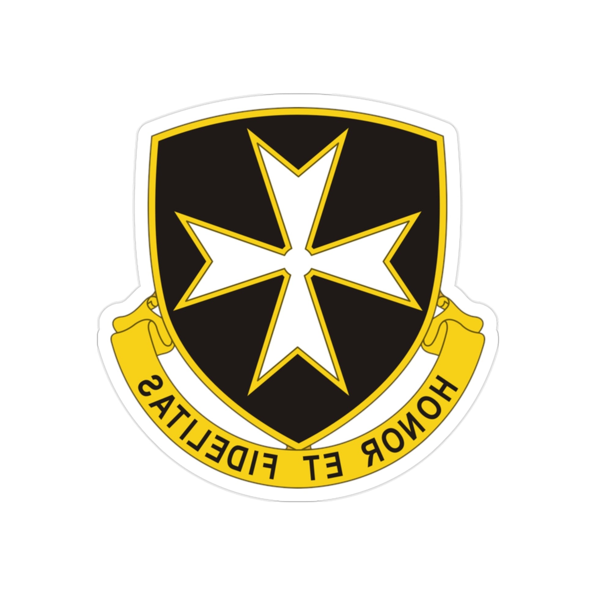 65th Infantry Regiment (U.S. Army) REVERSE PRINT Transparent STICKER-2" × 2"-The Sticker Space