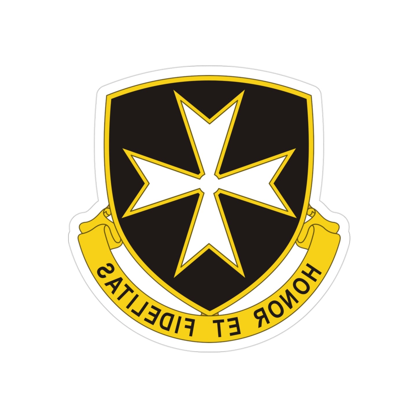 65th Infantry Regiment (U.S. Army) REVERSE PRINT Transparent STICKER-3" × 3"-The Sticker Space