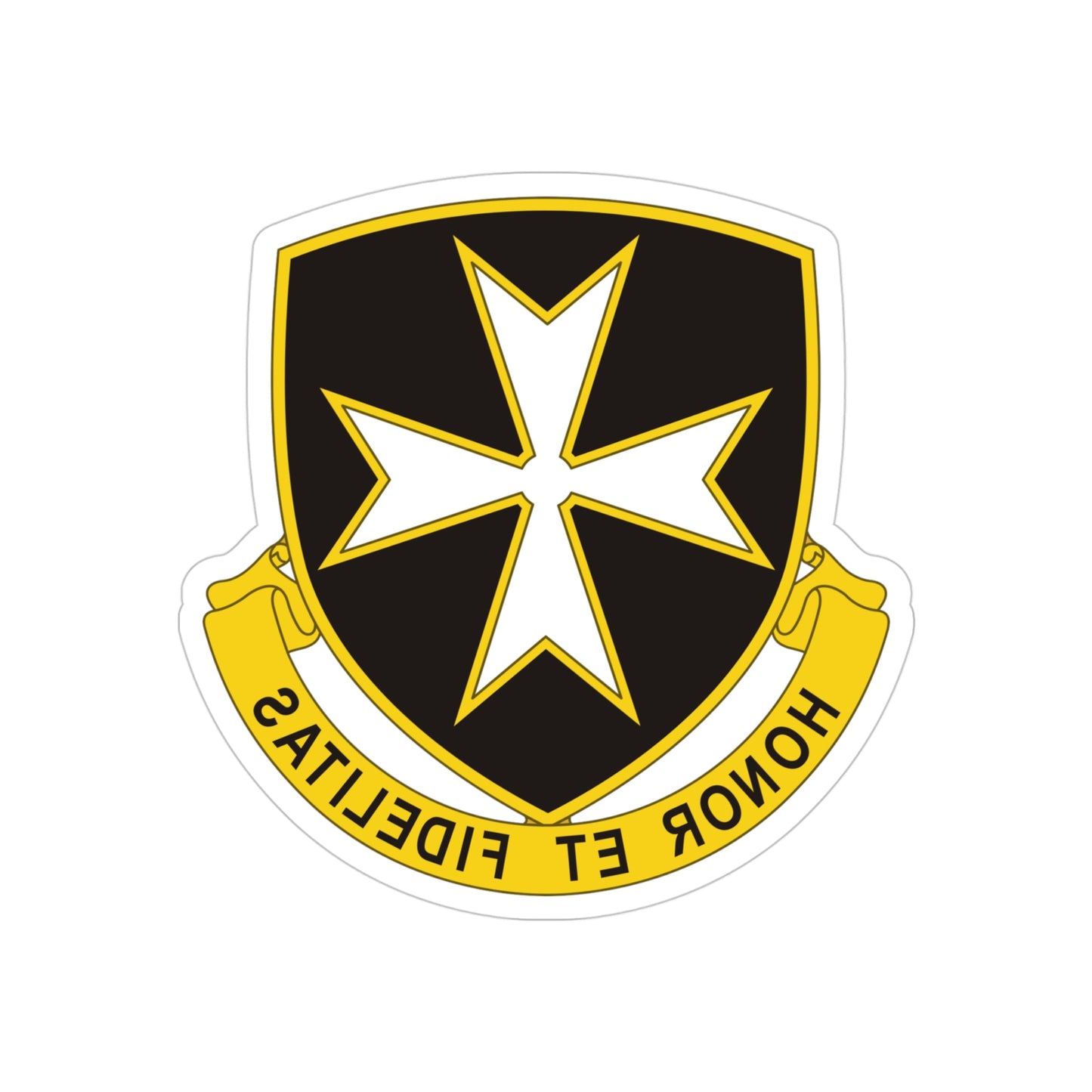 65th Infantry Regiment (U.S. Army) REVERSE PRINT Transparent STICKER-4" × 4"-The Sticker Space