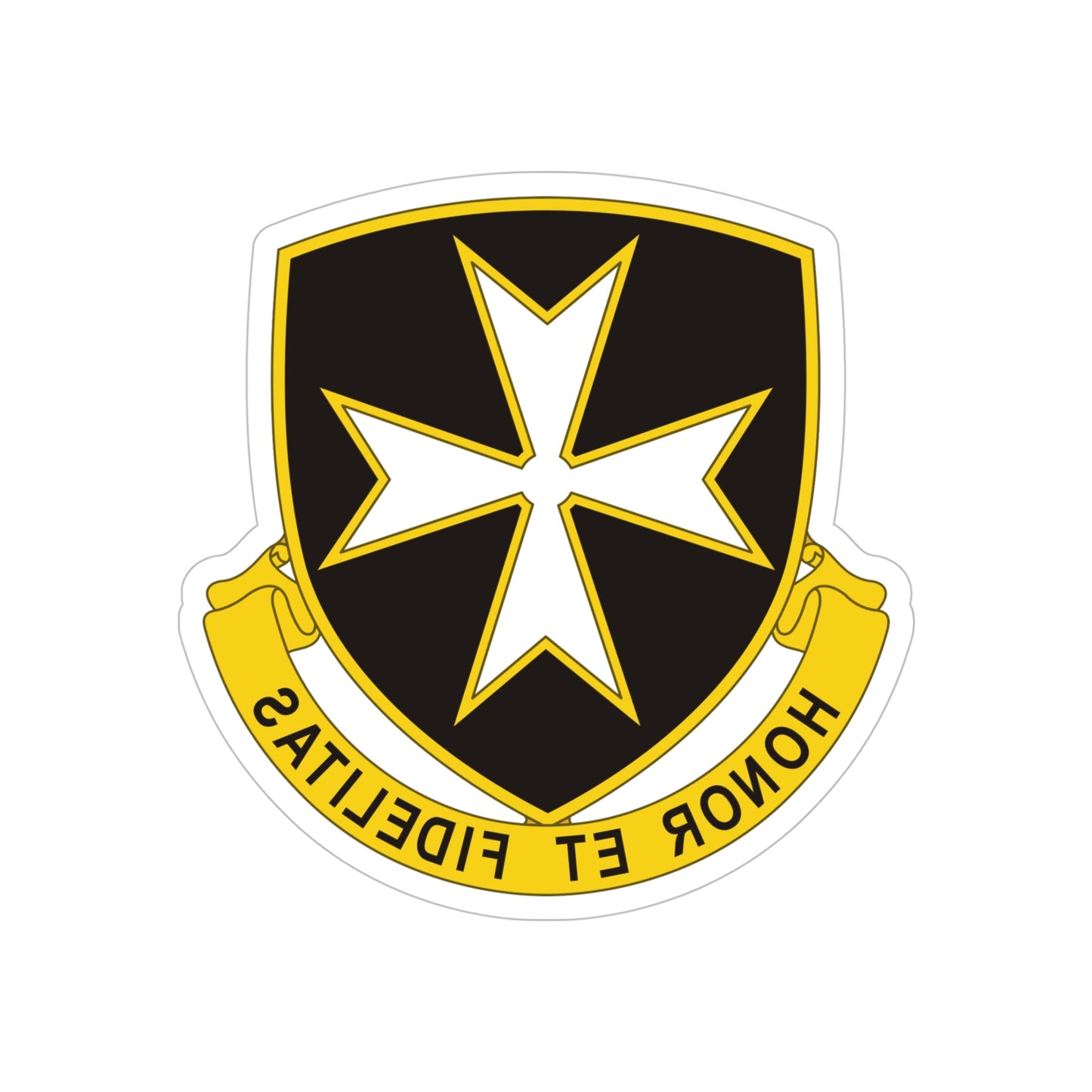 65th Infantry Regiment (U.S. Army) REVERSE PRINT Transparent STICKER-5" × 5"-The Sticker Space