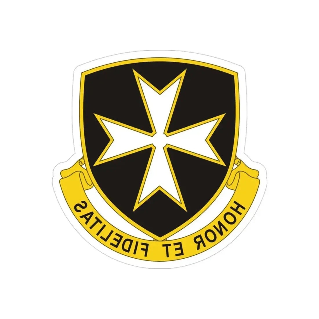65th Infantry Regiment (U.S. Army) REVERSE PRINT Transparent Die-Cut STICKER - The Sticker Space