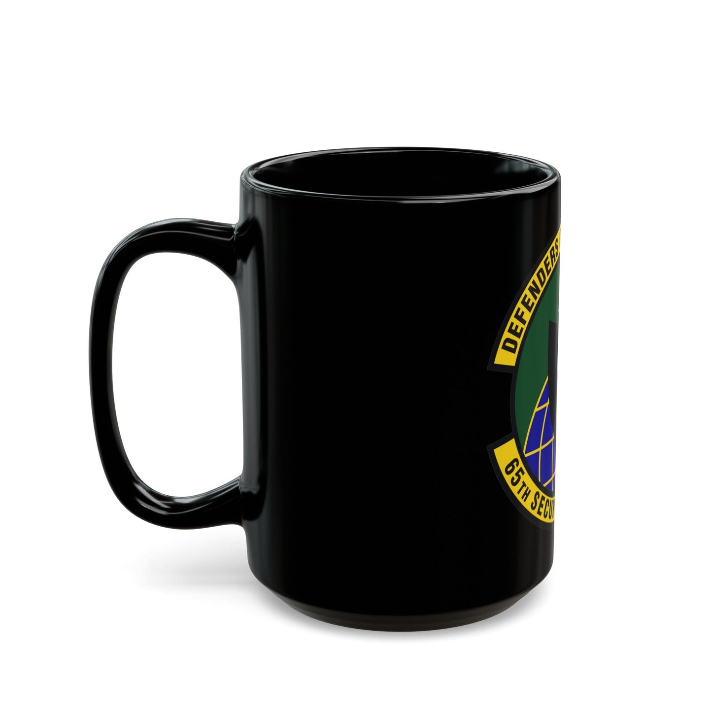 65th Security Forces Squadron (U.S. Air Force) Black Coffee Mug-The Sticker Space