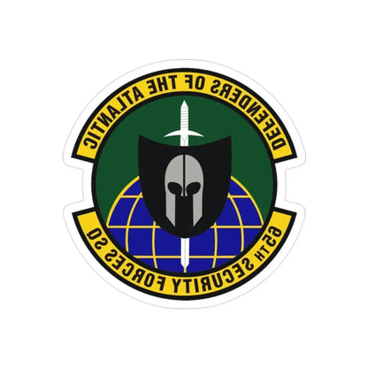 65th Security Forces Squadron (U.S. Air Force) REVERSE PRINT Transparent Die-Cut STICKER - The Sticker Space