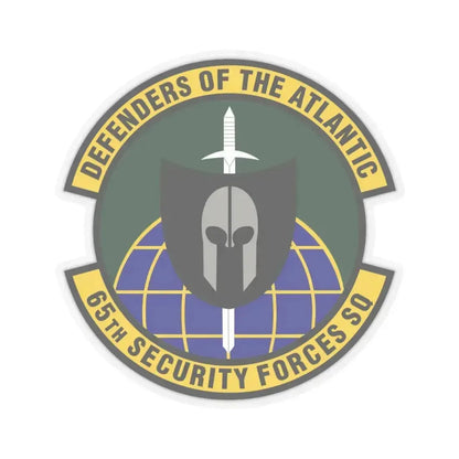 65th Security Forces Squadron (U.S. Air Force) STICKER Vinyl Kiss-Cut Decal 3 Inch Transparent - The Sticker Space