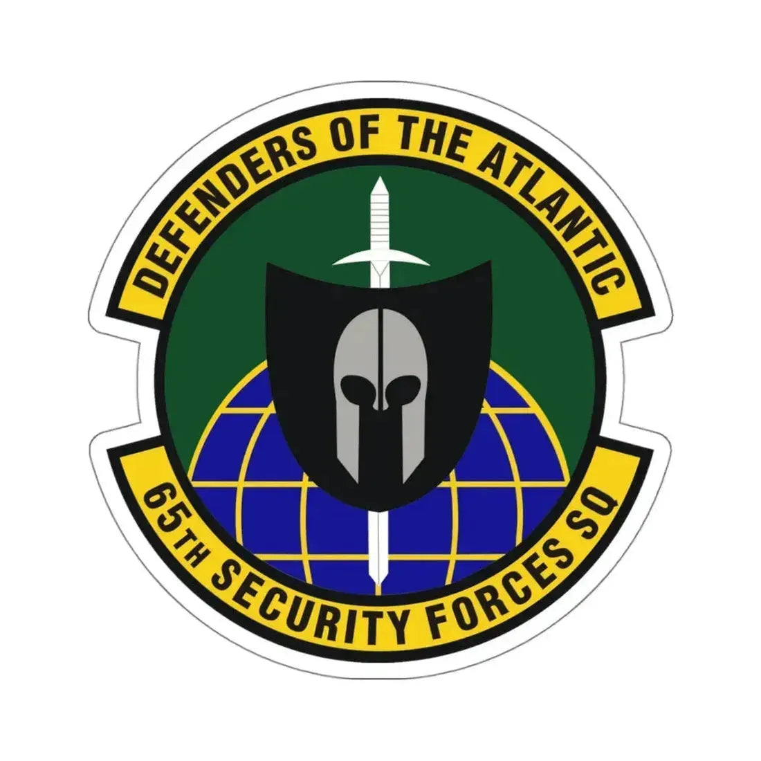 65th Security Forces Squadron (U.S. Air Force) STICKER Vinyl Kiss-Cut Decal 4 Inch White - The Sticker Space