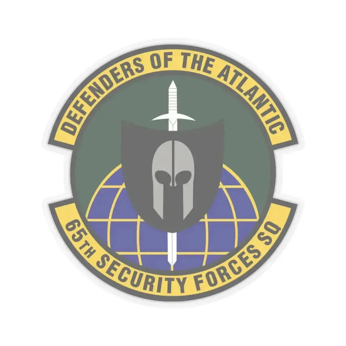 65th Security Forces Squadron (U.S. Air Force) STICKER Vinyl Kiss-Cut Decal 6 Inch Transparent - The Sticker Space