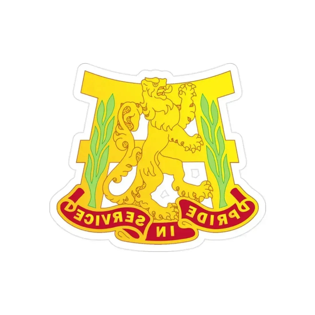 66 Maintenance Battalion (U.S. Army) REVERSE PRINT Transparent Die-Cut STICKER 2 Inch Die-Cut Transparent - The Sticker Space